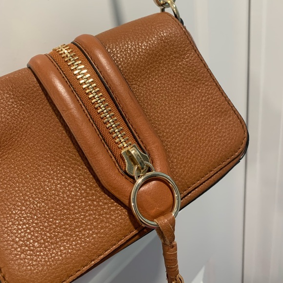 Brown Leather Rebecca Minkoff Crossbody Purse - Picture 6 of 12
